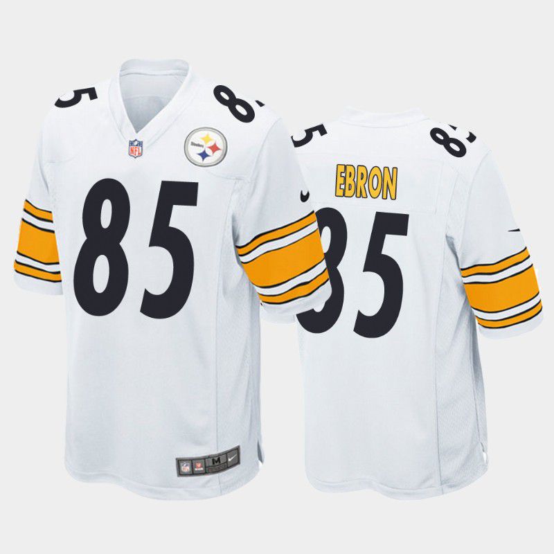 Men Pittsburgh Steelers #85 Eric Ebron Nike White Game NFL Jersey